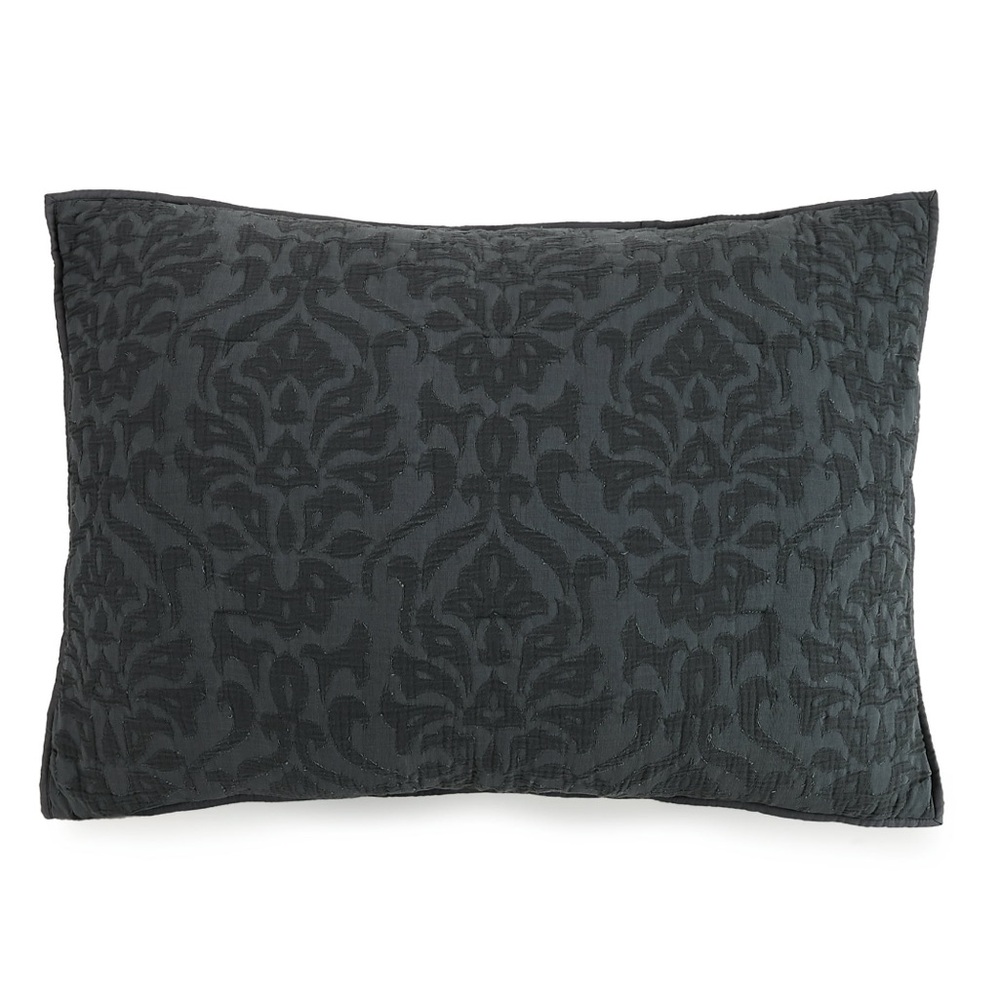 Better homes & garden damax grey shams standard size nwt